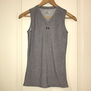 Under Armor heathered grey workout tank